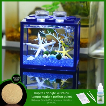 Mini akvarijska kuglica s algama – mikropejzaž u ekološkoj bočici, DIY diatom, stolna dekoracija, dar; Materijal: tkanina; Obrada: flocking; Vrsta: Turtle back; Visina: Ostalo; Namjena: Vjenčanje