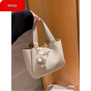 Torba za ramena — bucket bag stil, korduroj materijal, PU podstava, magnetsko zatvaranje, Fangzhi marka
