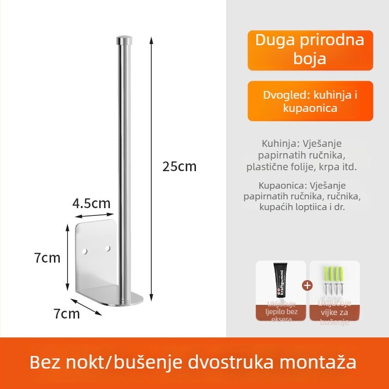Jianyi Mu nehrđajući čelik – zidni držač za foliju s kuhinjskim kukom – privatna etiketa dopuštena