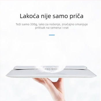 Apple višenamjenska torbica za prijenosno računalo sa držačem, PU kožni zaštitnik za MacBook Pro 13 inča, minimalistički dizajn