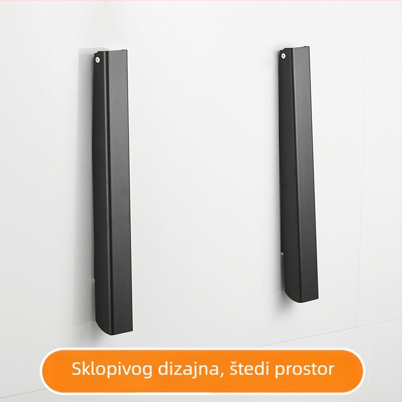 Zidna vješalica za kapute i sušenje od Space Aluminum – sklopiva, teleskopska, vanjska šipka