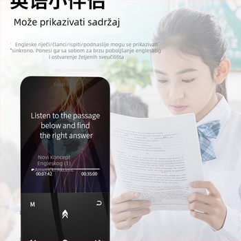 Bluetooth MP4 player s dodirnim zaslonom, MP3/MP4 reprodukcija, čitač elektroničkih knjiga, alarmni sat