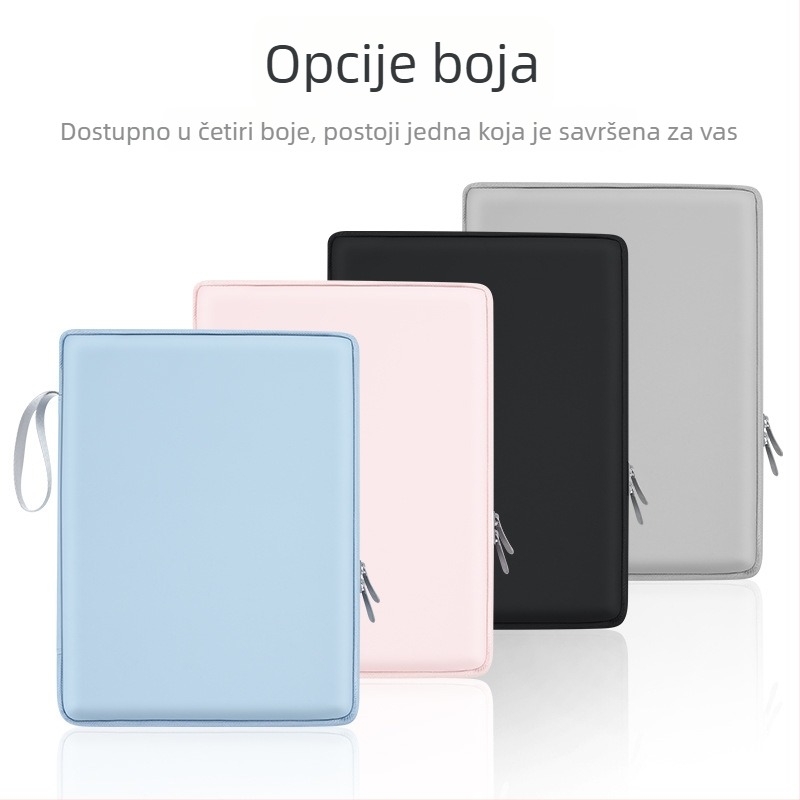 Torba za iPad tablet s poliestrom, unutarnji džep, otporna na habanje i na udarce, zatvarač, mekani držač