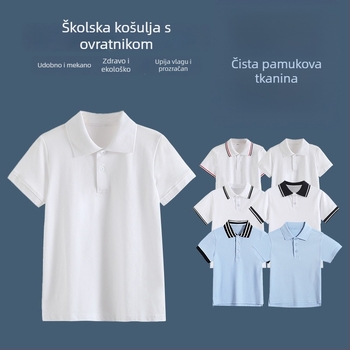 Polo majica za školsku uniformu (pamuk; unisex; ljeto 2025; za srednjoškolce preko 8 godina)