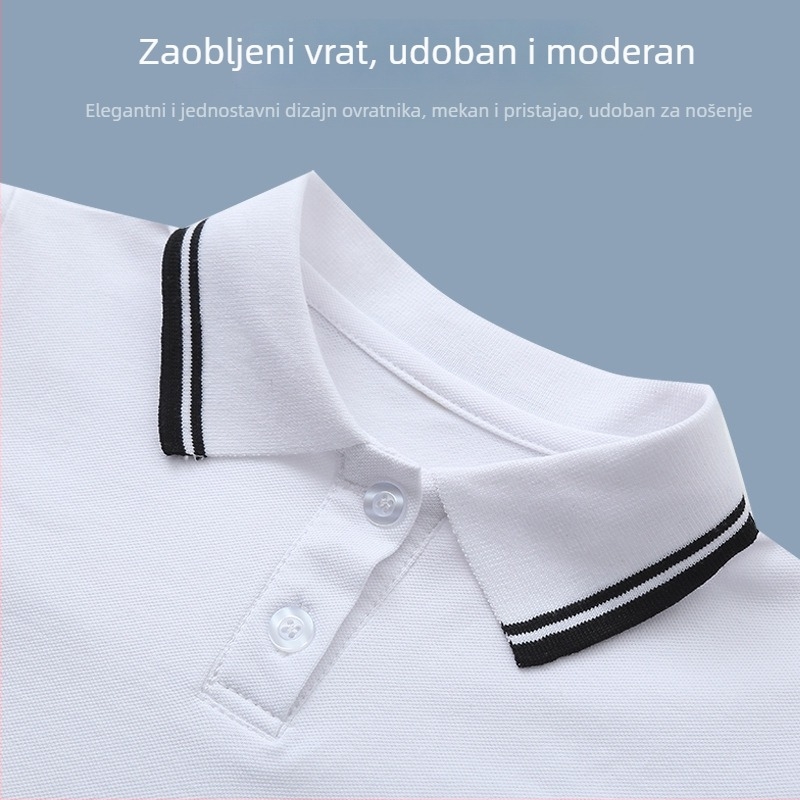 Polo majica za školsku uniformu (pamuk; unisex; ljeto 2025; za srednjoškolce preko 8 godina)