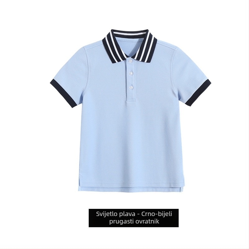 Polo majica za školsku uniformu (pamuk; unisex; ljeto 2025; za srednjoškolce preko 8 godina)