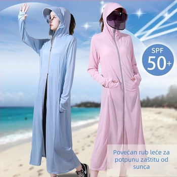 Dugi ženski kardigan s UV zaštitom, prozračan, brzo-sušeći, poliester