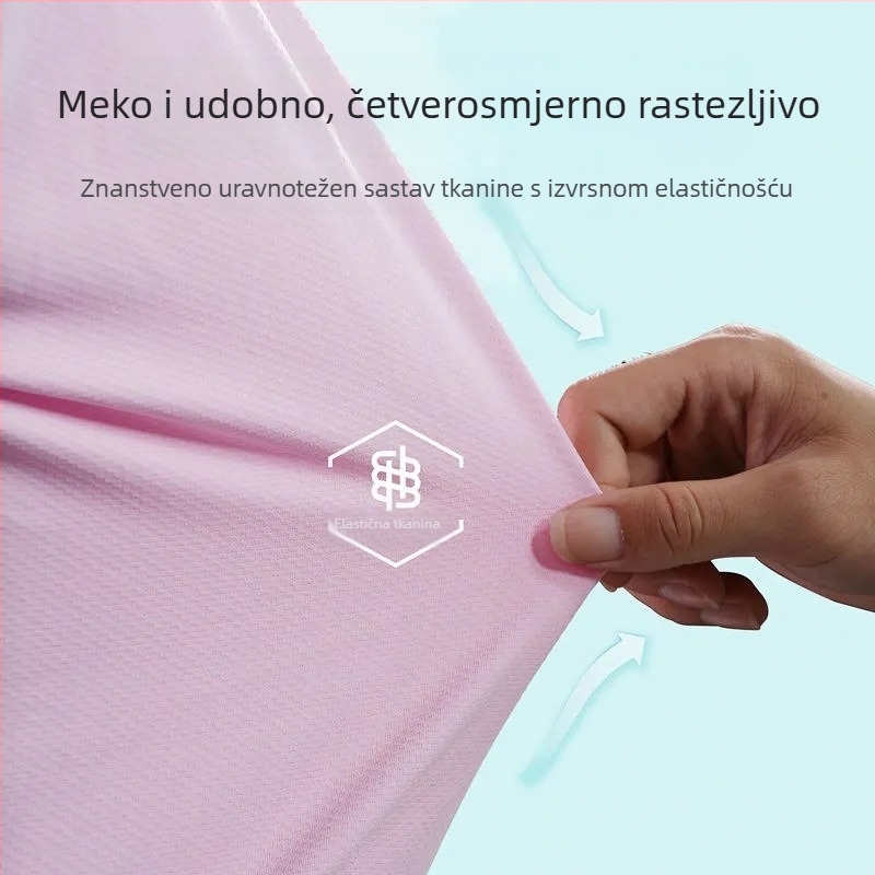 Ženska ljetna jakna od Ice Silk s kapuljačom, uski kroj, kratka dužina, rukav 3/4, UPF50+