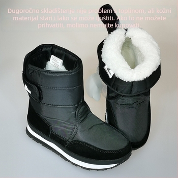 Dječje snježne čizme za djevojčice, toplu flis podstavu, gornji dio od tkanine, gumeni potplat