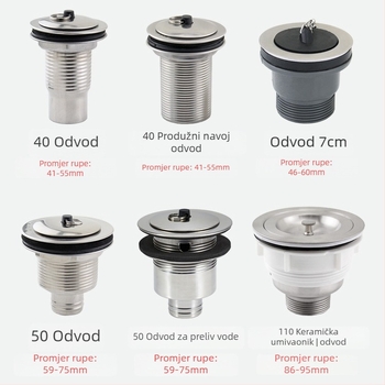 Nerđajući čelik – odvod za mop bazen – 201, Model 40/50, Tip podizanje (pull-up), Marka Ao Lai Long