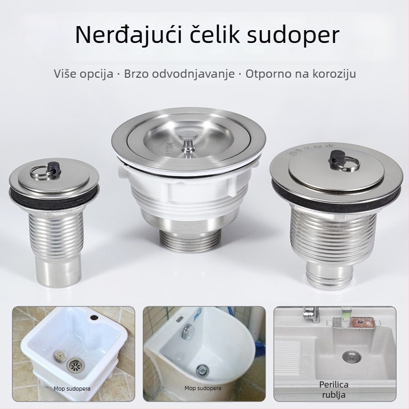 Nerđajući čelik – odvod za mop bazen – 201, Model 40/50, Tip podizanje (pull-up), Marka Ao Lai Long