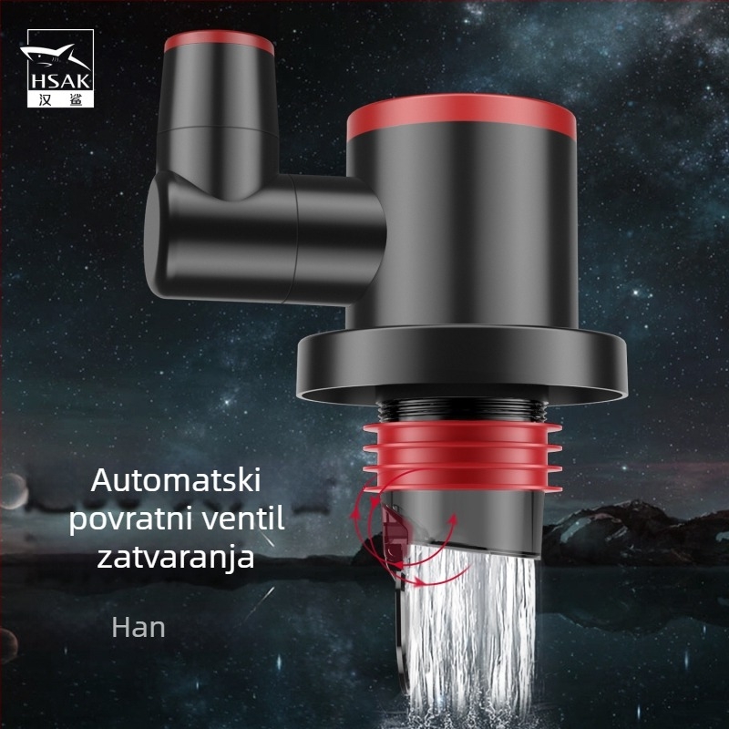 Hsak trostruki odvodni spoj za kuhinjski sudoper — zaštita od mirisa, model Hst-h1g, materijal: 304 nehrđajući čelik + plastika, težina 100 g, stil lagani luksuz
