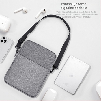 Poliesterska torba za tablet, otporna na habanje i prorezivanje, gradska jednostavnost, unisex, proljeće 2025