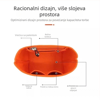 Unutarnja torba za košaru – materijal bez pamuka, sklopiva, japanskog stila; za garderobu i donje rublje