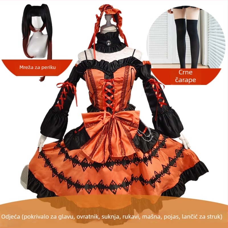 Tao Man Lolita Gothic haljina princeze za anime igre – žene, glavni materijal: poliester, 75% sadržaj