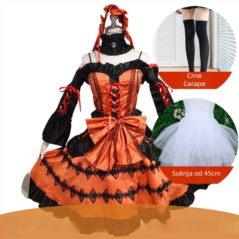 Tao Man Lolita Gothic haljina princeze za anime igre – žene, glavni materijal: poliester, 75% sadržaj