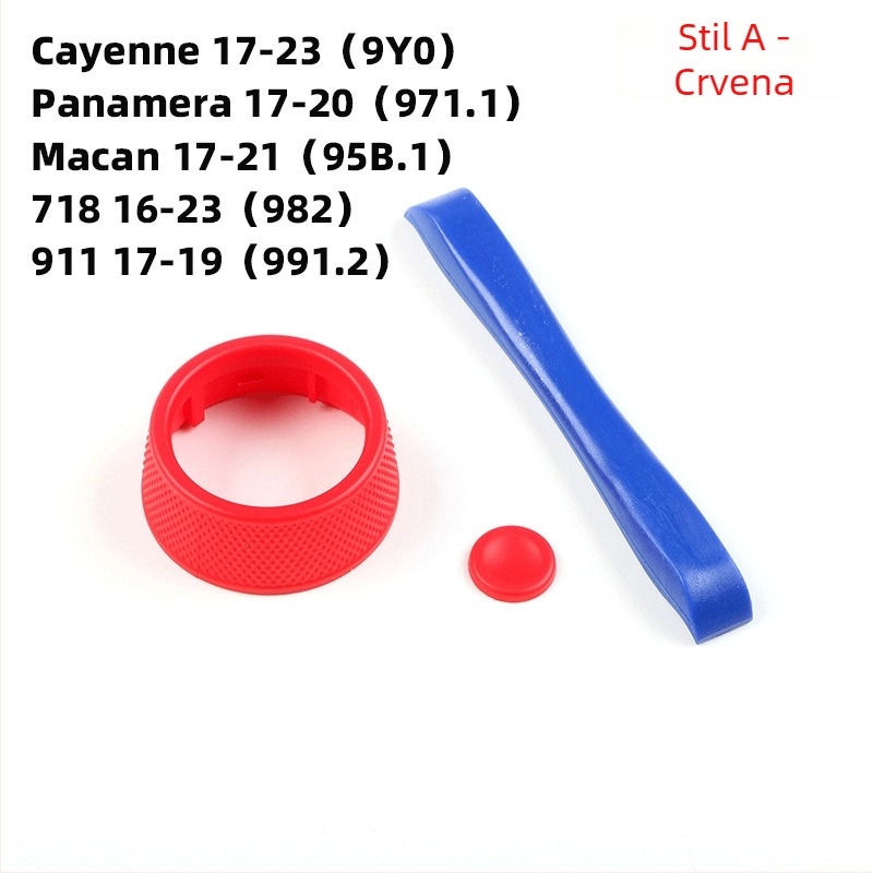 Anxin SC gumb za volan Porsche – modeli 9Y0/971/95B/982/991/992/976/9J1 – Kompatibilno s Panamera, Cayenne, Macan, 718, 911, Taycan