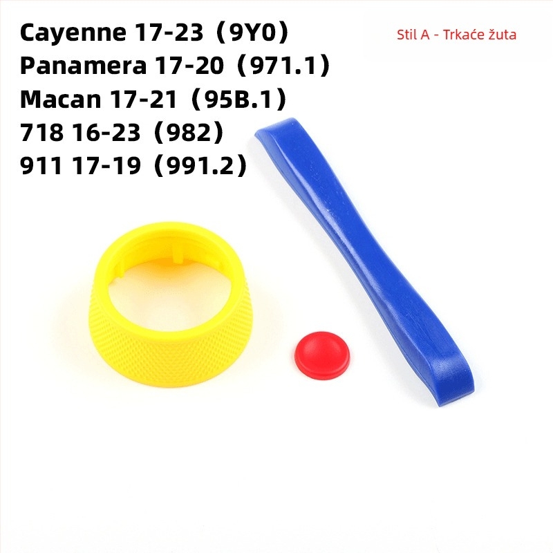 Anxin SC gumb za volan Porsche – modeli 9Y0/971/95B/982/991/992/976/9J1 – Kompatibilno s Panamera, Cayenne, Macan, 718, 911, Taycan