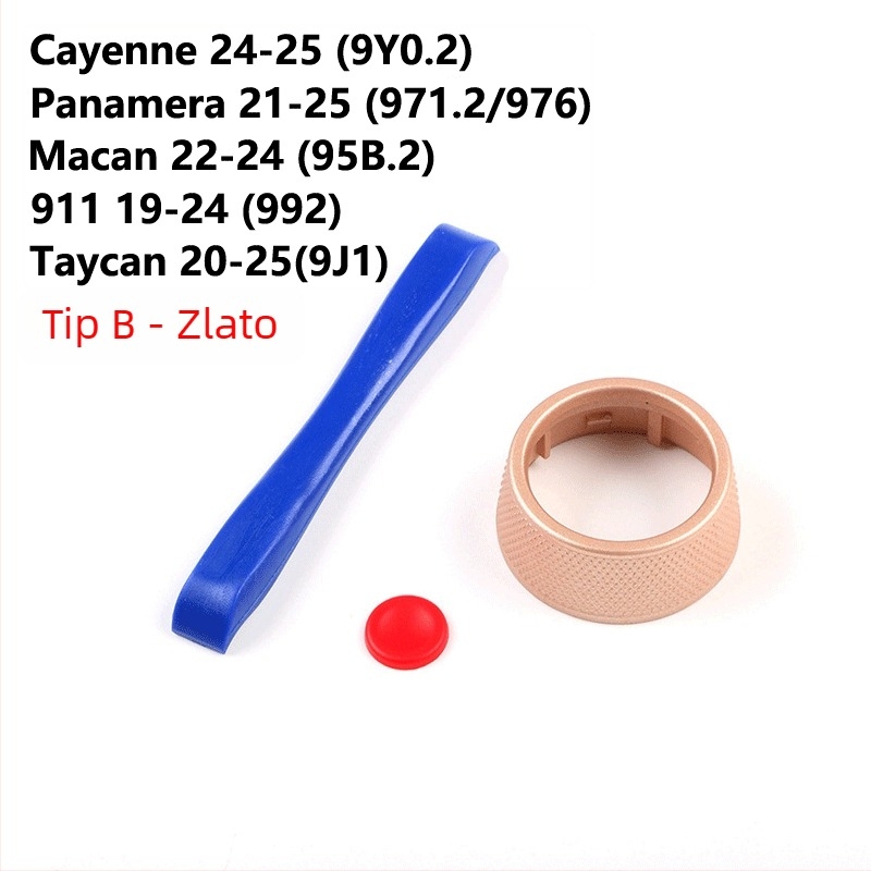 Anxin SC gumb za volan Porsche – modeli 9Y0/971/95B/982/991/992/976/9J1 – Kompatibilno s Panamera, Cayenne, Macan, 718, 911, Taycan