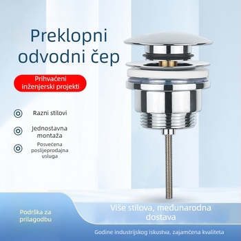 Sifon za umivaonik – bakreni, Bounce tip, model 1 1/4, marka CNLW