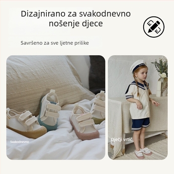 TOPSTAR Dječje mrežaste tenisice sa Velcro kopčom, prozračne sandale za dječake i djevojčice, unutarnje cipele, model 7006