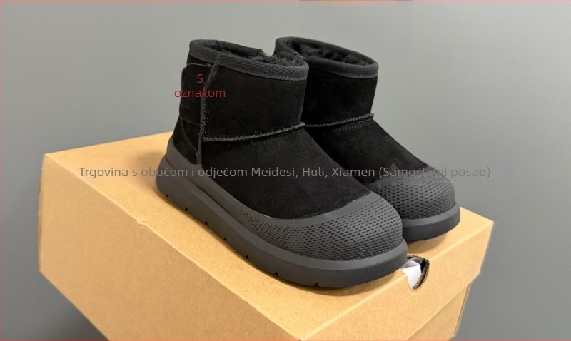 Unisex snježne čizme s krznom na gornjoj strani, EVA potplat, slip-on, za djecu 4–16 godina, jesen