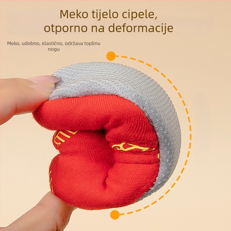Cipele za bebe s mekom potplatom, platneni gornji dio, flis podstava, protuklizne, unisex, za dob 6–12 mjeseci