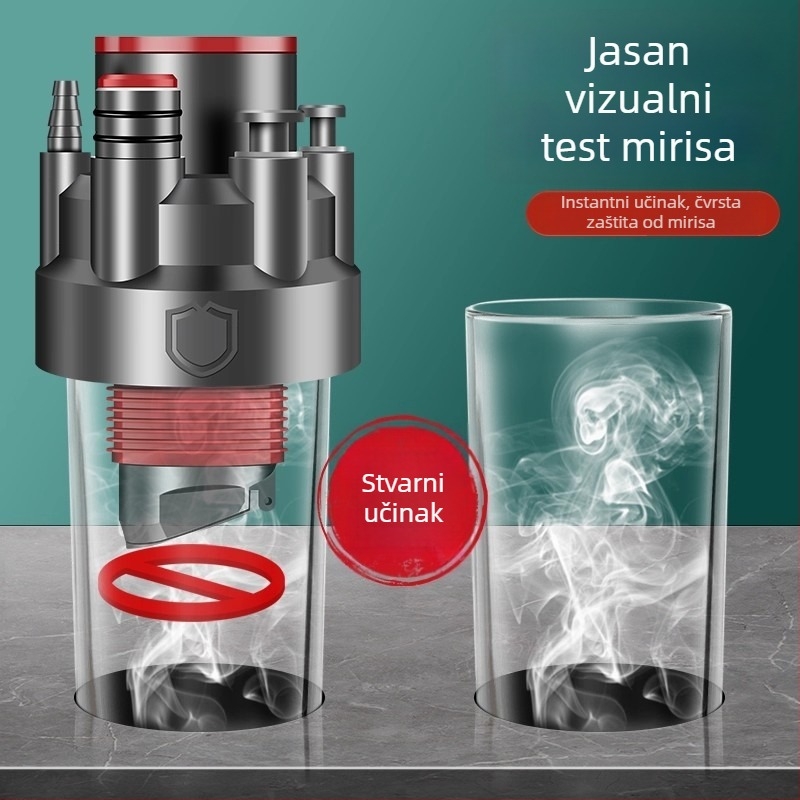 Kuhinjski odvoda čep s anti-mirisnim zaptivačem, ABS; integrirani četverostruki odvod u kuhinji; moderni stil jednostavnosti (Materijal: ABS; Model: Integrirani četverostruki odvod u kuhinji; Neto težina: 107 g; Stil: Moderna jednostavnost)