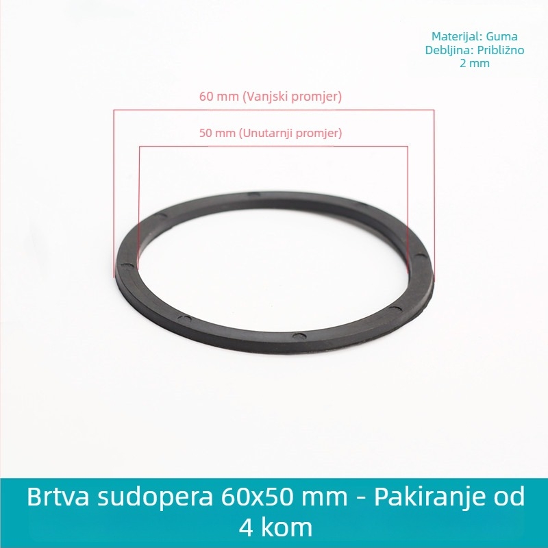 Brtvilo za odvod kuhinjskog sudopera – gumeni brtveni prsten, model Rubber Gasket, art. broj F7758J9JTT7H68