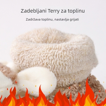 Dječje unutarnje čarape i cipele s protukliznom potplatom, debela terry tkanina, gornji dio pamuka, unutrašnjost pamuk, PVC potplat, unisex, za 6–12 mjeseci