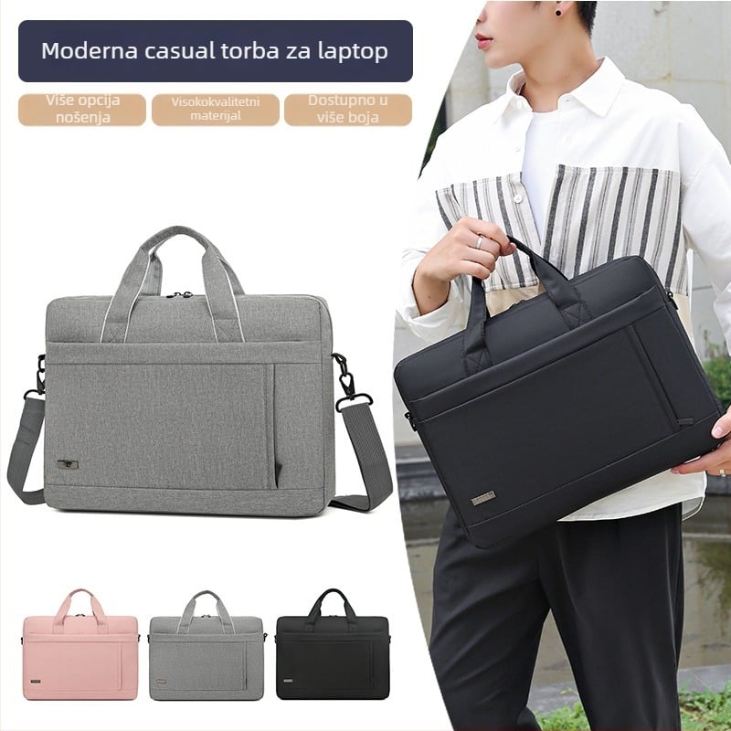 Nova torba za prijenosno računalo za žene, velika kapaciteta i multifunkcionalna crossbody torba s ojačanim odjeljkom. Iz Oxford tkanine, vodootporna, otporna na habanje i smanjuje teret.