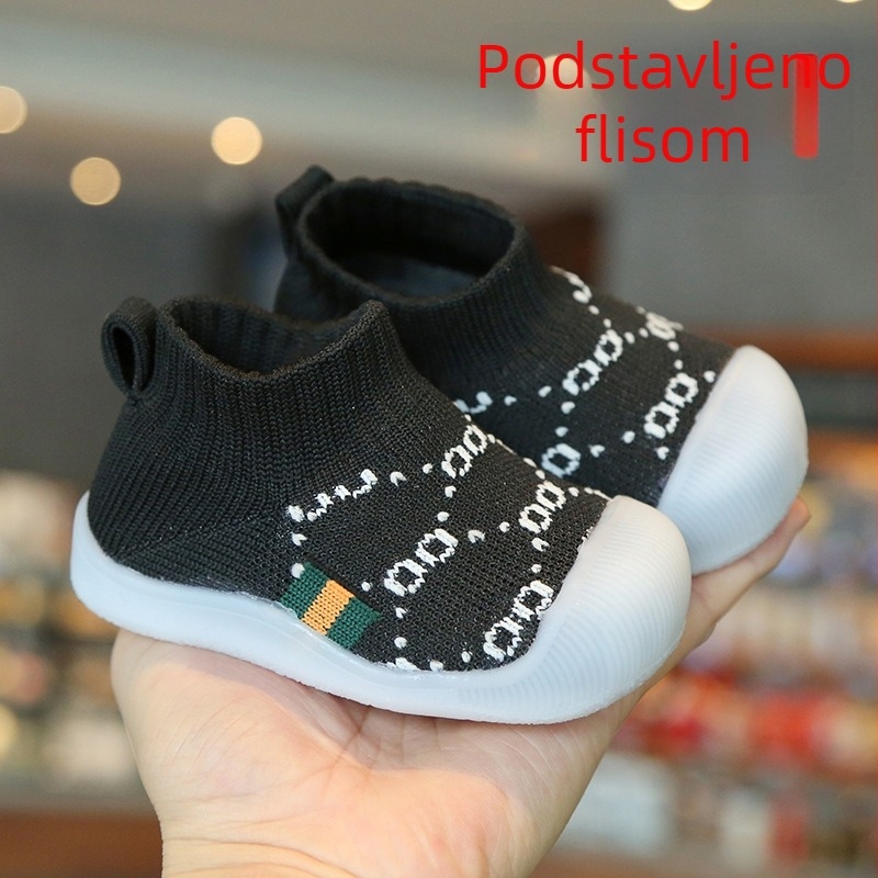 Dječje slip-on hodalice, prozračne, protivklizne, mek podstava, pamuk gornji dio, uzrast 12–36 mjeseci, proljeće-ljeto-jesen