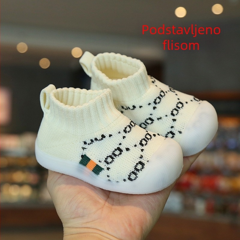 Dječje slip-on hodalice, prozračne, protivklizne, mek podstava, pamuk gornji dio, uzrast 12–36 mjeseci, proljeće-ljeto-jesen