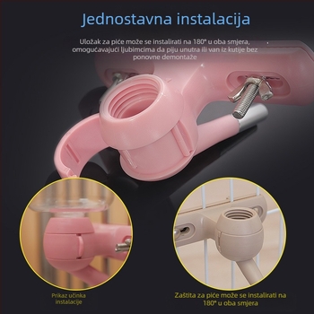 Dispenzer za vodu za kućne ljubimce s prehrambenim silikonom, Tajvan podrijetla, kompletan set automatskog hranjenja, marka Chuangyi