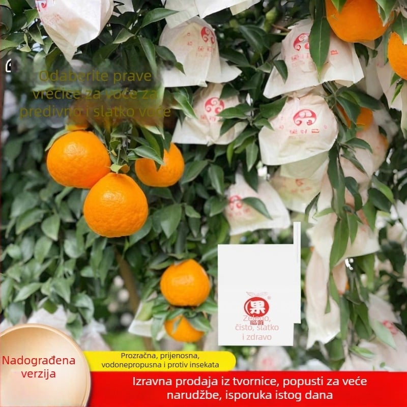 Torba za ambalažu citrusа — zaštita od insekata i ptica; tip: sadnja/ekološka vreća/zaštita od padina; namjena: torba za citruse; marka: Drugo; uvoz: Ne