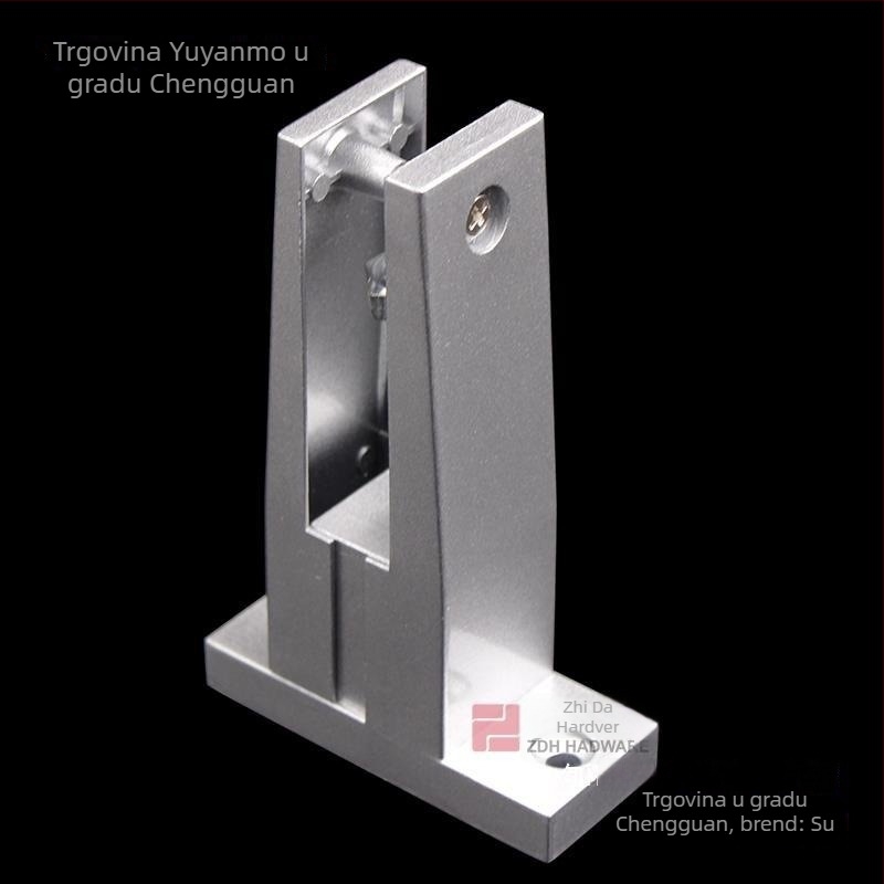 Set hardvera za pregrade javne WC‑a: brava za vrata, šarke, indikator zaključavanja, potporne noge