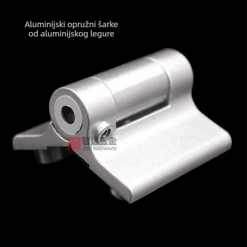 Set hardvera za pregrade javne WC‑a: brava za vrata, šarke, indikator zaključavanja, potporne noge