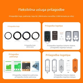 iPhone 17 zaštitno staklo za cijeli zaslon s AR filmom i zaštitnom folijom za objektiv 17 Pro