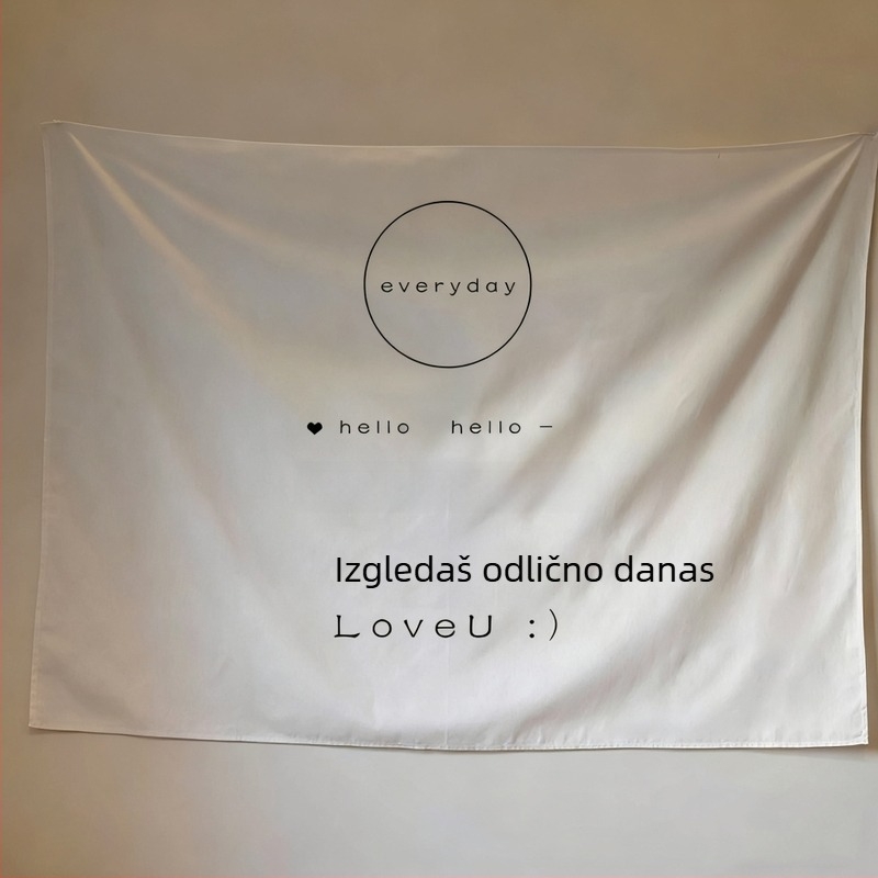 Nordijski stil zidni goblen od pliša, poliester (71–80%), pravokutni oblik, uzorak pruge/plaid, tkan na stroju, ručno pranje