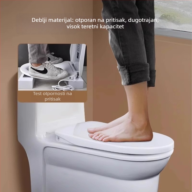 Grijano WC sjedalo s inteligentnim upravljanjem temperaturom, samočišćujuća mlaznica, pranje stražnjice i ženskog područja, model MGC1, PP materijal, podjela konstrukcije, sifonsko ispiranje