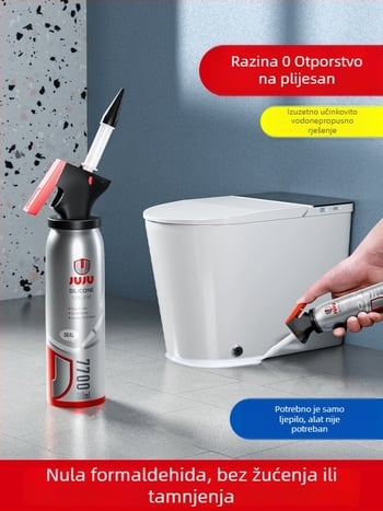 Brtvilo za dno toaleta i popunjavanje praznina kod kuhinjskih i kupaonskih umivaona, model 7700, podijeljeni tip, podni odvod, američki stil