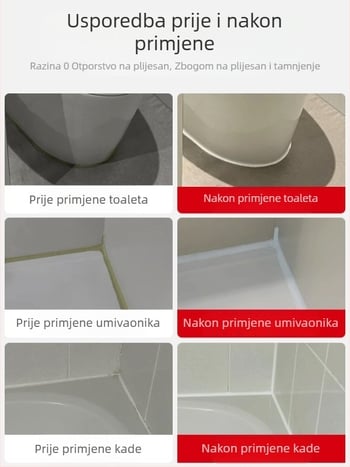 Brtvilo za dno toaleta i popunjavanje praznina kod kuhinjskih i kupaonskih umivaona, model 7700, podijeljeni tip, podni odvod, američki stil