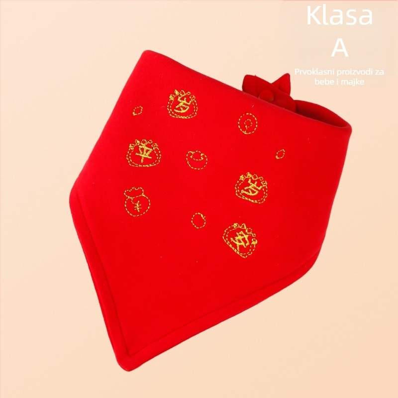 Trokutasti bebinski šal (100% pamuk; upijajući; crtani uzorak; dob 0-1 godina)