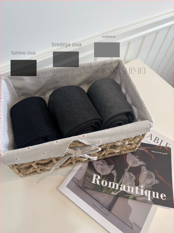 Debele najlon čarape, Baby Velvet Vertical Cotton, nježan dodir, visoka elastičnost, oblikovanje tijela (Materijal: Baby Velvet Vertical Cotton; Debljina: Debela; Funkcija: Podizanje stražnjice, Oblikovanje, Zadržavanje topline; Elastičnost: Visoka)
