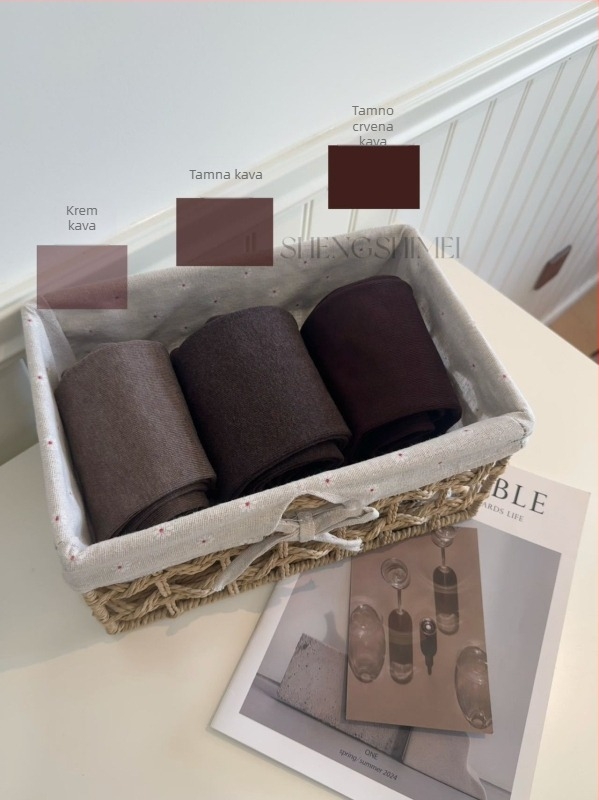 Debele najlon čarape, Baby Velvet Vertical Cotton, nježan dodir, visoka elastičnost, oblikovanje tijela (Materijal: Baby Velvet Vertical Cotton; Debljina: Debela; Funkcija: Podizanje stražnjice, Oblikovanje, Zadržavanje topline; Elastičnost: Visoka)