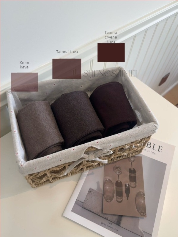 Debele najlon čarape, Baby Velvet Vertical Cotton, nježan dodir, visoka elastičnost, oblikovanje tijela (Materijal: Baby Velvet Vertical Cotton; Debljina: Debela; Funkcija: Podizanje stražnjice, Oblikovanje, Zadržavanje topline; Elastičnost: Visoka)
