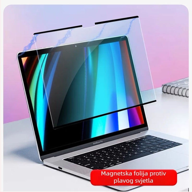 Magnetska folija za zaštitu privatnosti MacBook – PET materijal s elektrostatikom adsorpcijom, kompatibilan s Apple notebookom, prilagođena uzorak