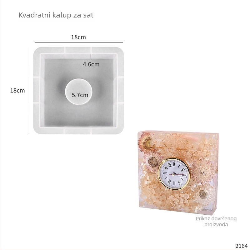 Silikonski kalup za smolu – pravokutnog oblika, marka Shuncai, materijal silikon, modern minimalistički stil