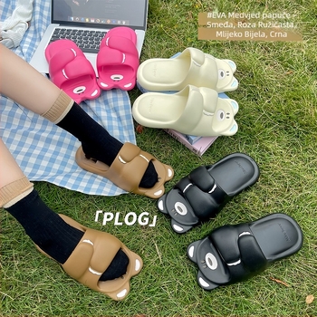 Pernoto EVA papuče za žene za plažu, ultra lagane, EVA đon 3–5 cm, životinjski uzorak, brzo sušenje, vodootporne, đon izrađen injekcijom