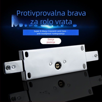 Brava za roletna vrata s bakrenim cilindrom, mortise tip brave, univerzalna srednja brava, model Joq2z_1625456541509, šifra F9650097698146